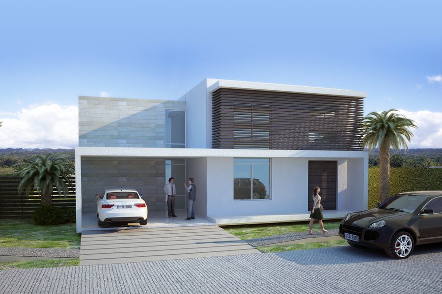 2218 Casas modernas preciosas en una urbanización cerrada con vigilancia.  Santiago Bienes Raices Republica Dominicana
